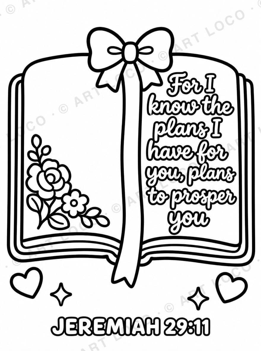 Bows & Bibles sample page