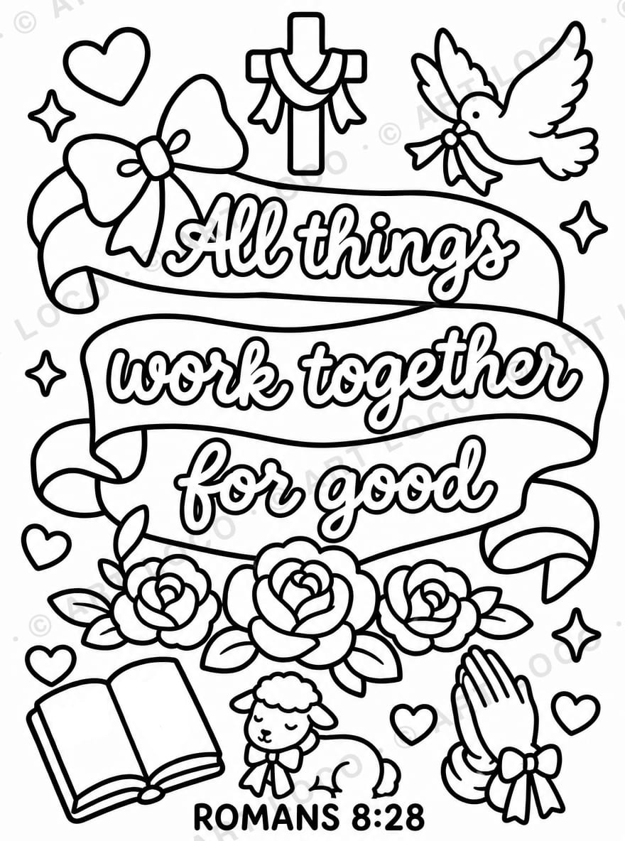 Bows & Bibles sample page