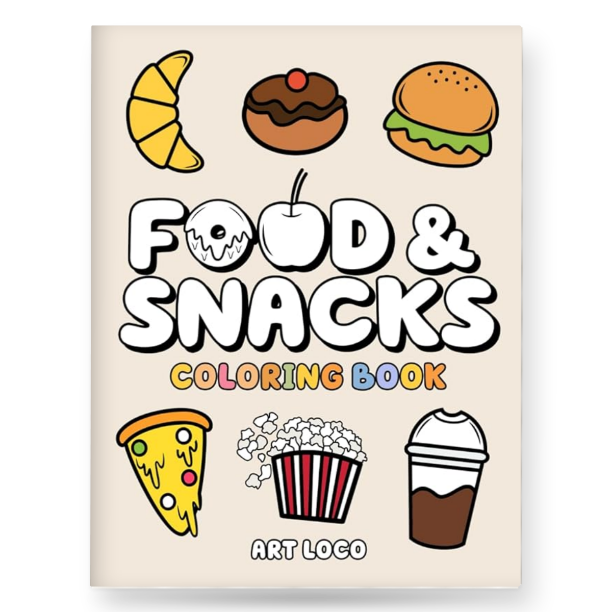 Food and Snacks Coloring Book