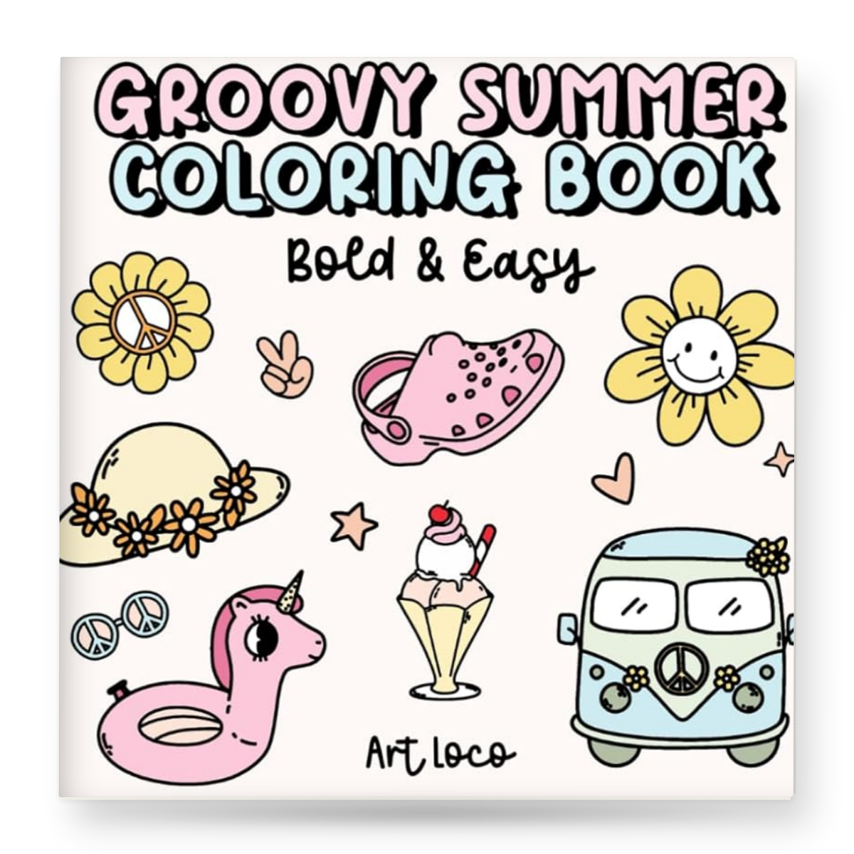 Groovy Summer Coloring Book