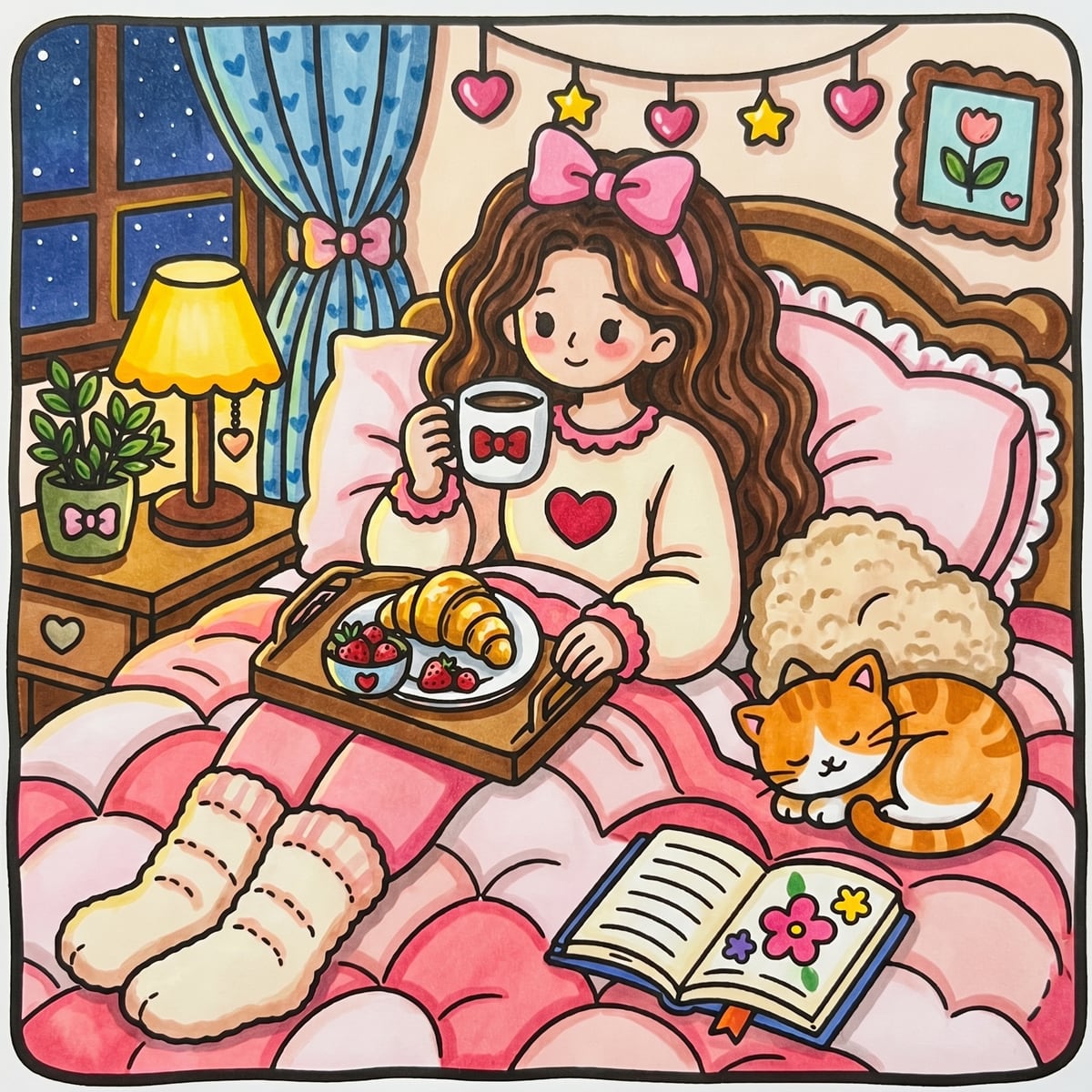 Soft Girl Days colored example