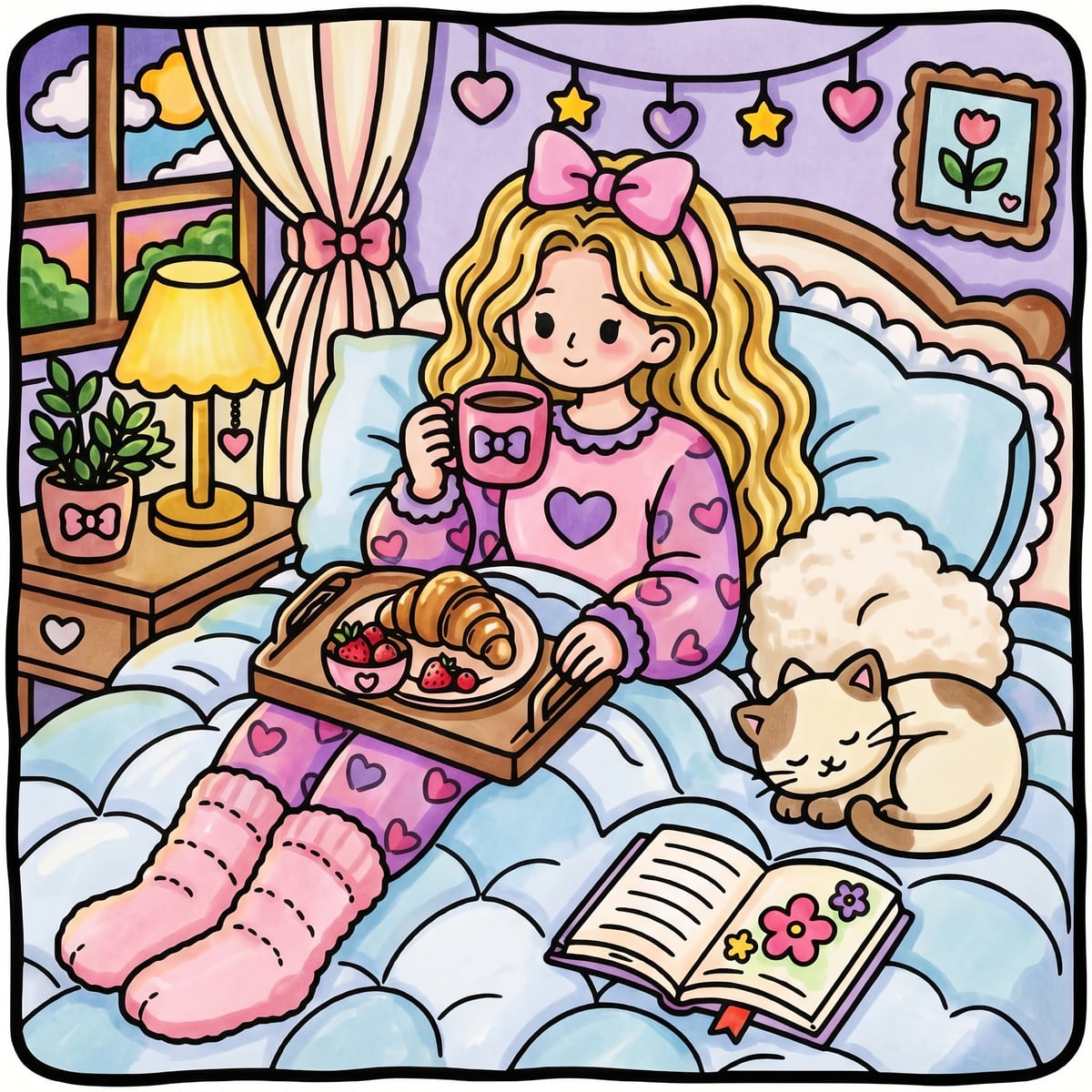 Soft Girl Days colored example