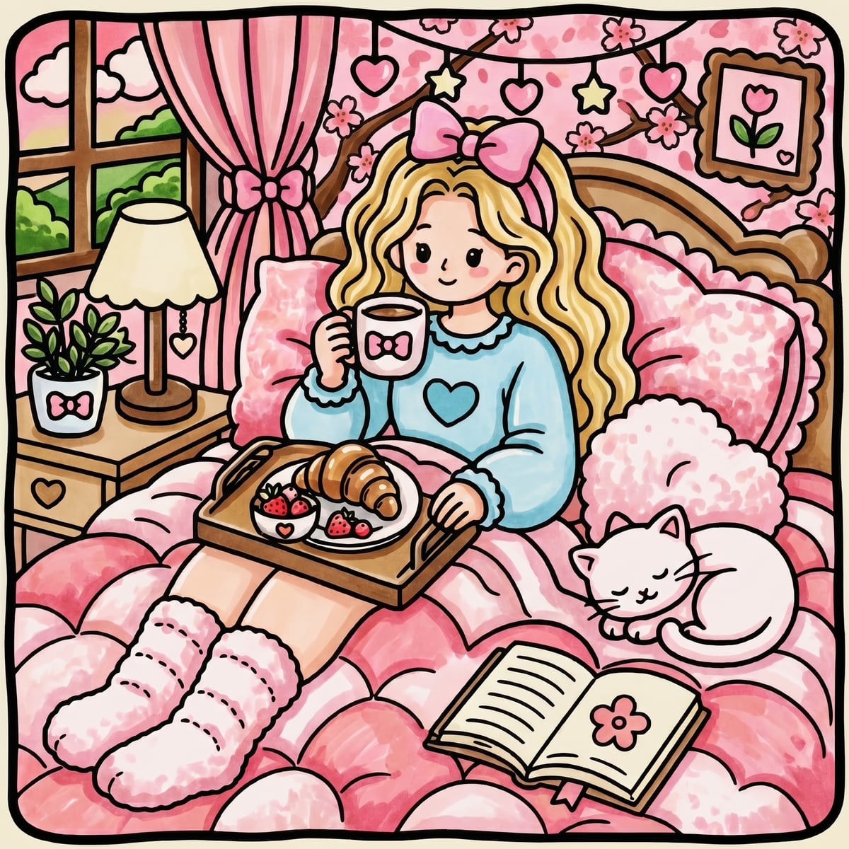 Soft Girl Days colored example